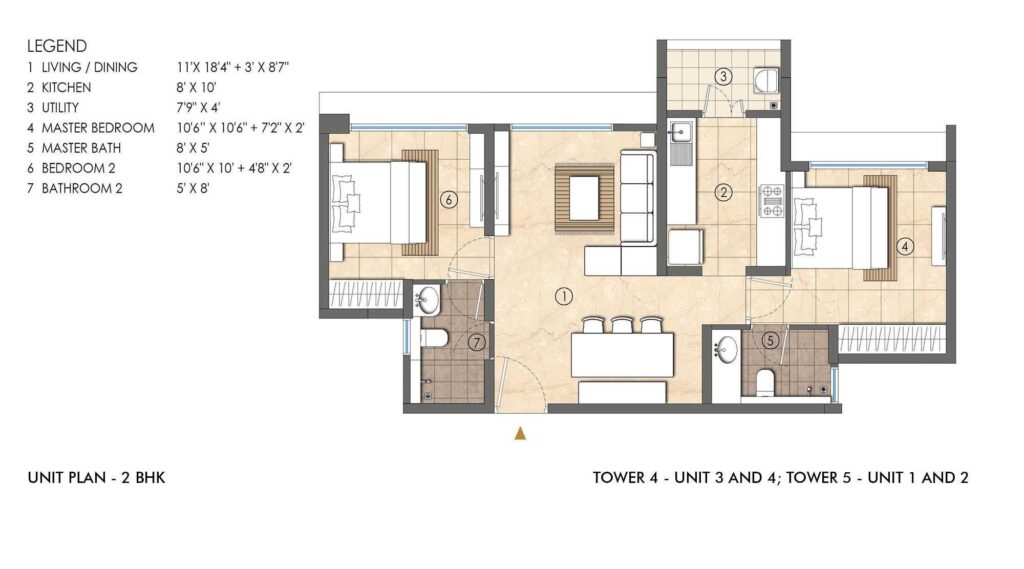 lodha woods 2BHK Sale